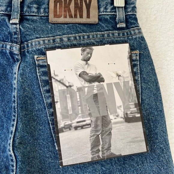 DKNY Women's Jean Straight Denim Blue‎ Women's Size W28xL32 VTG NWT - Picture 8 of 13